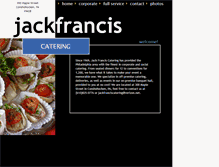 Tablet Screenshot of jackfranciscatering.com